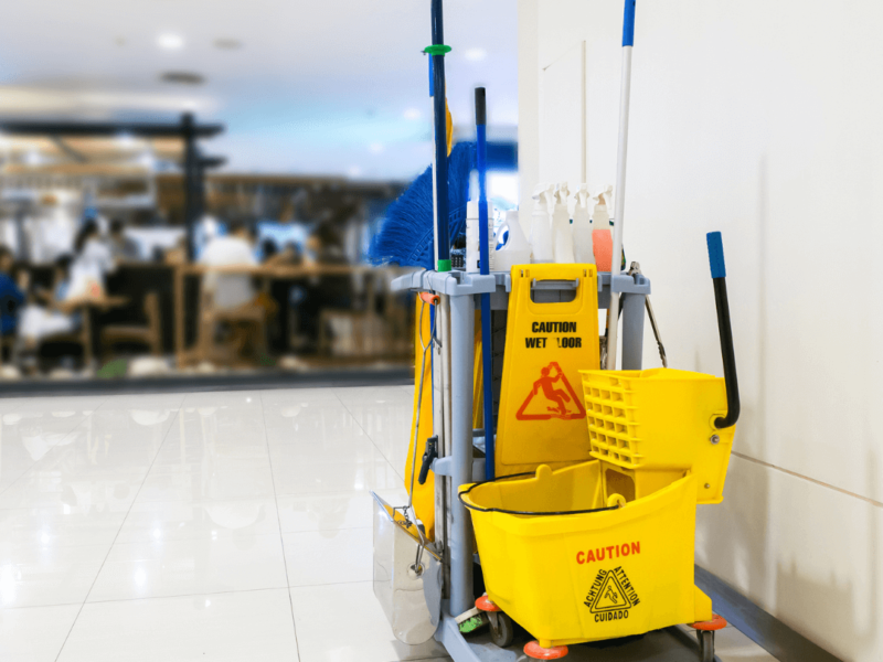 Professional cleaning services tools